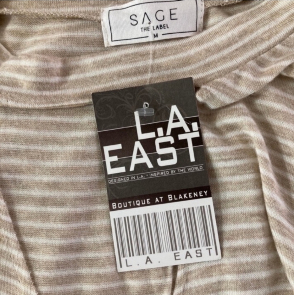 NWT Sage The Label Striped Keyhole Tunic Tank Size Medium - Picture 5 of 7